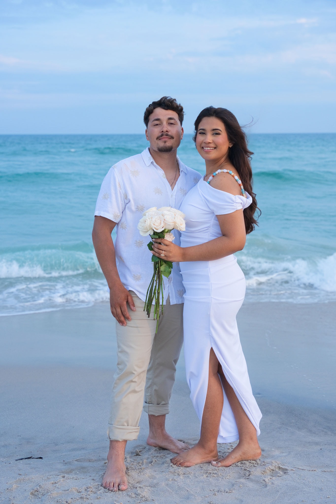 Romantic couple engagement session
