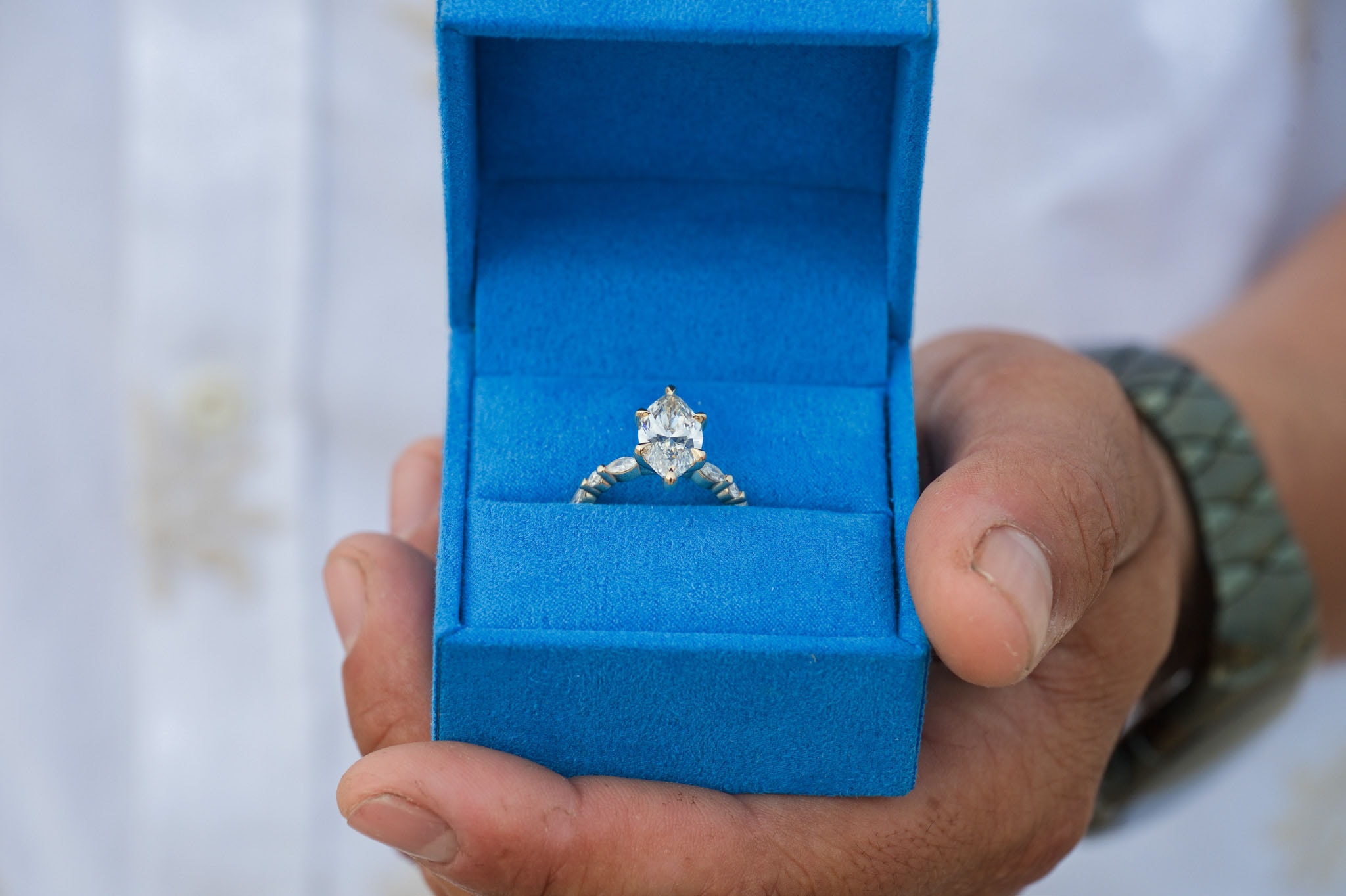 Engagement ring detail